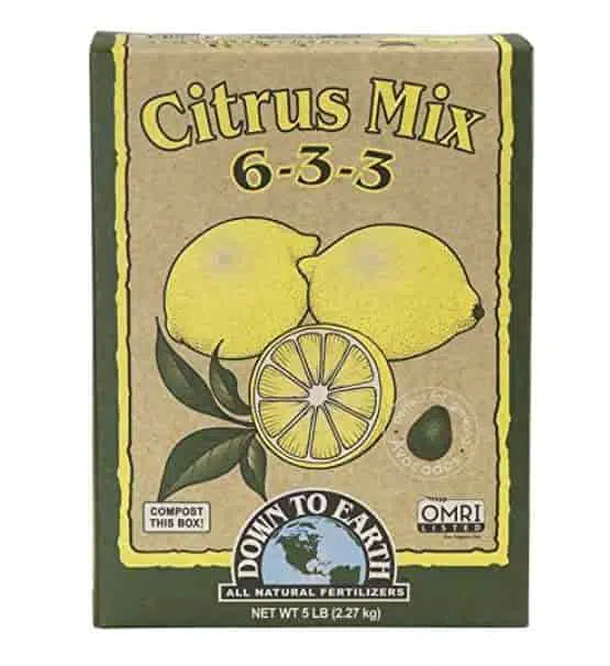 Down To Earth Organic Citrus Fertilizer Mix 6 3 3 8